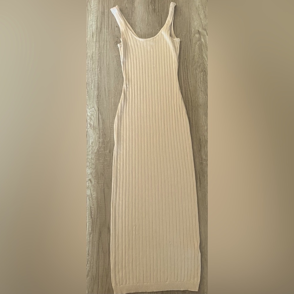 3 for 20! Hera Collection Cream Ribbed Maxi Dress